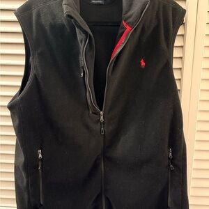 Ralph Lauren Black Vest with Red Logo